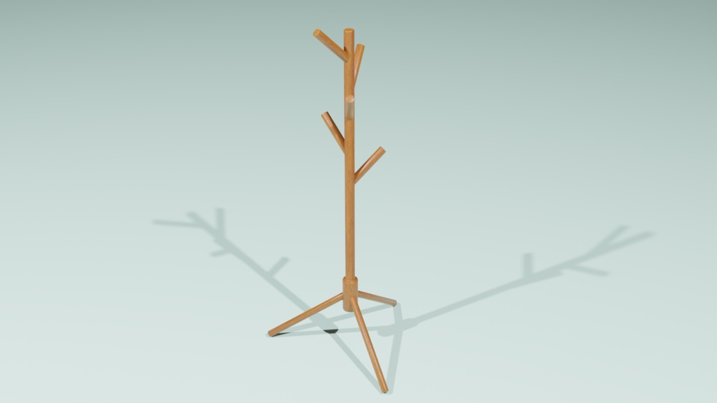 【3D素材‗fbx】ポールハンガー
