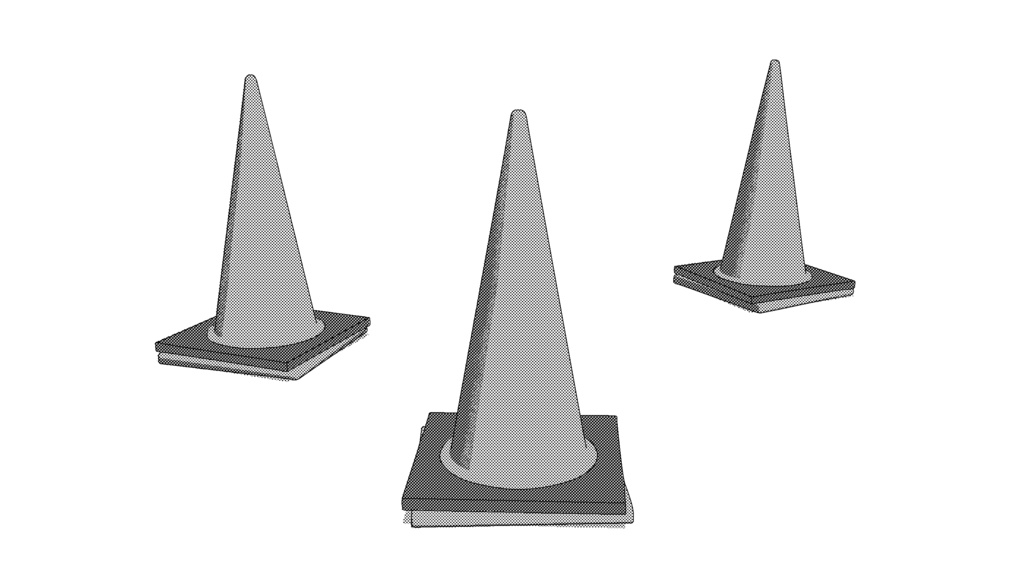 【3D素材‗fbx】カラーコーン