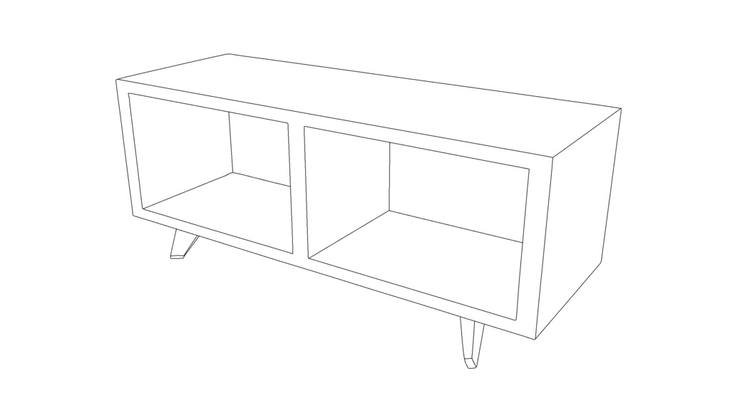 【3D素材_fbx】テレビ台
