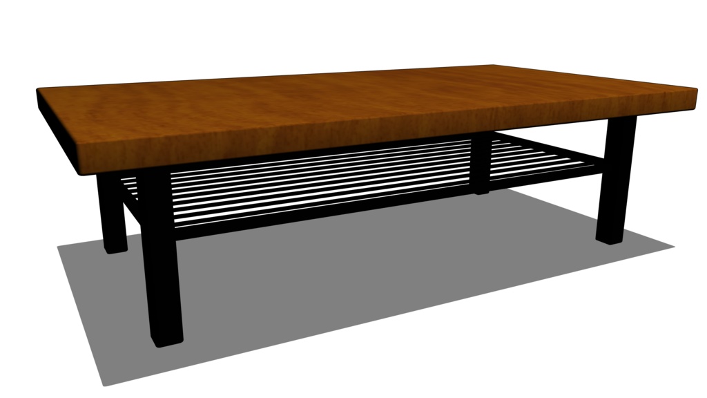 【3D素材_fbx】ローテーブル