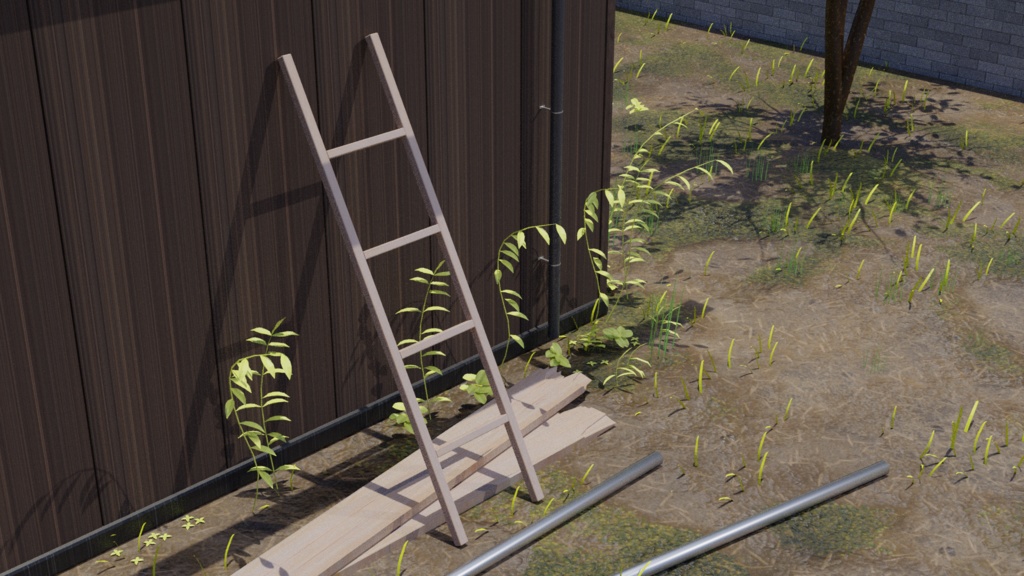 【3D素材_fbx】はしご