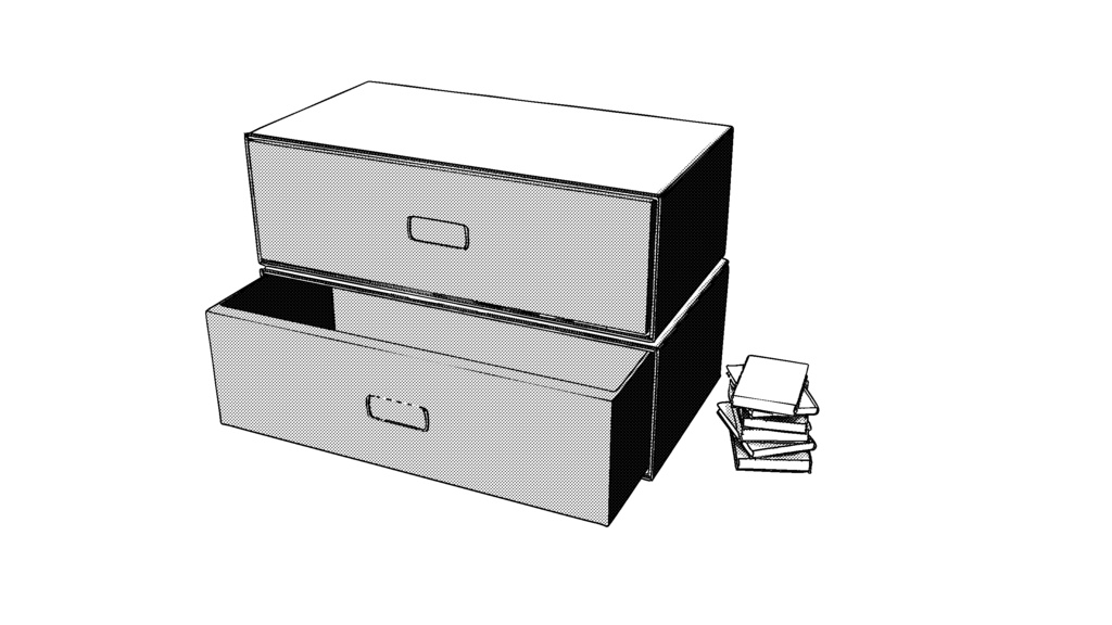 【3D素材_fbx】引き出しケース