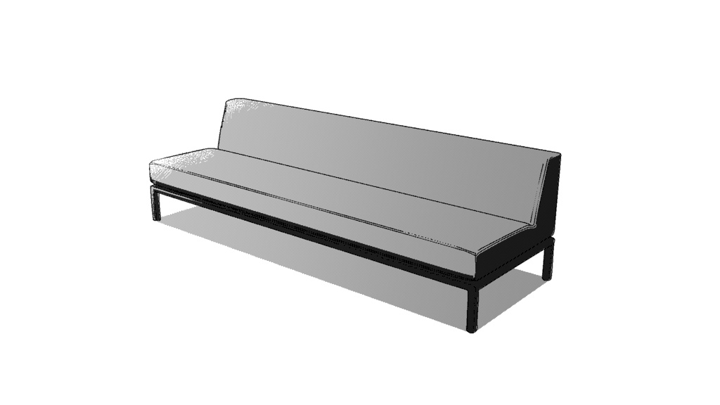 【3D素材_fbx】ソファ