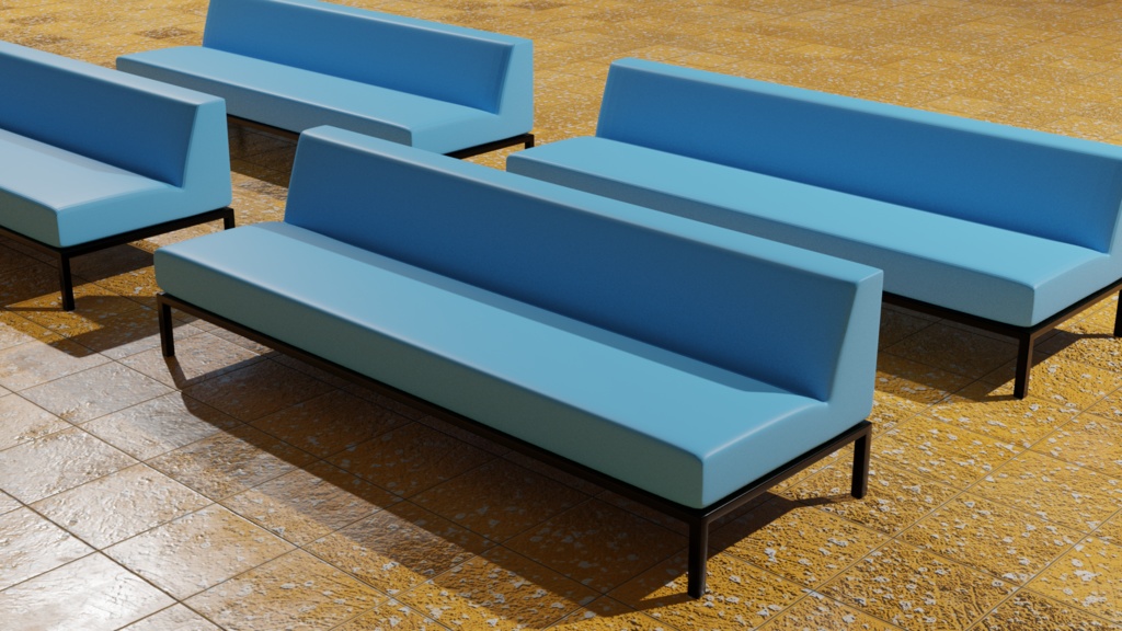 【3D素材_fbx】ソファ