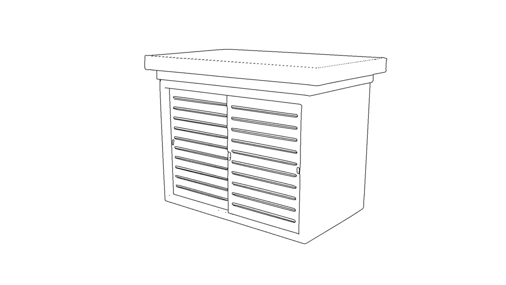 【3D素材_fbx】物置