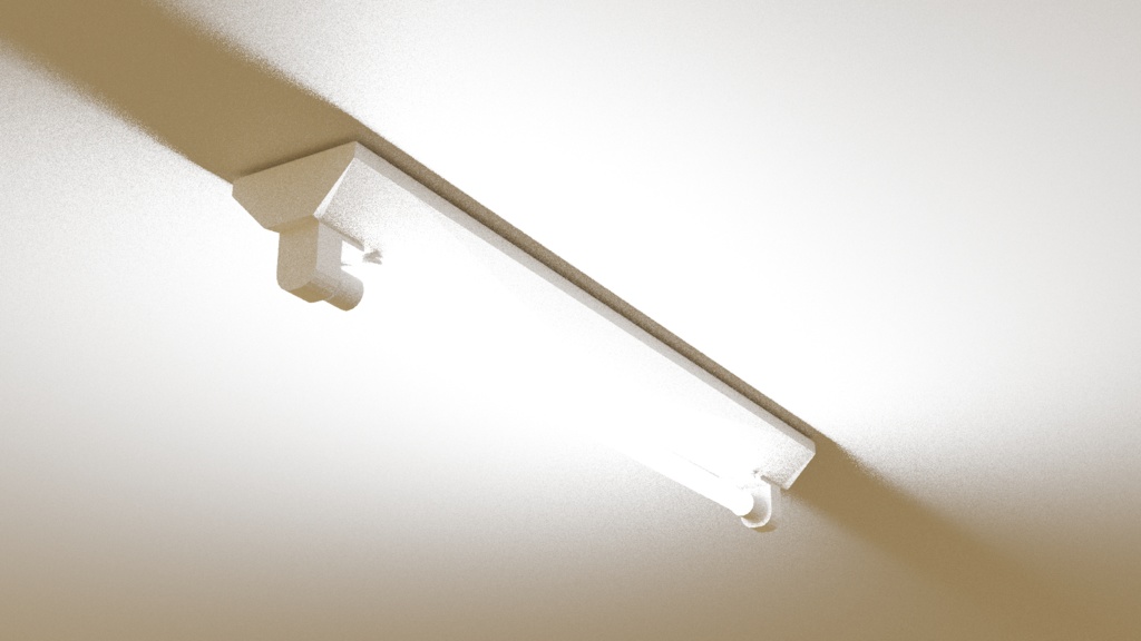 【3D素材_fbx】蛍光灯