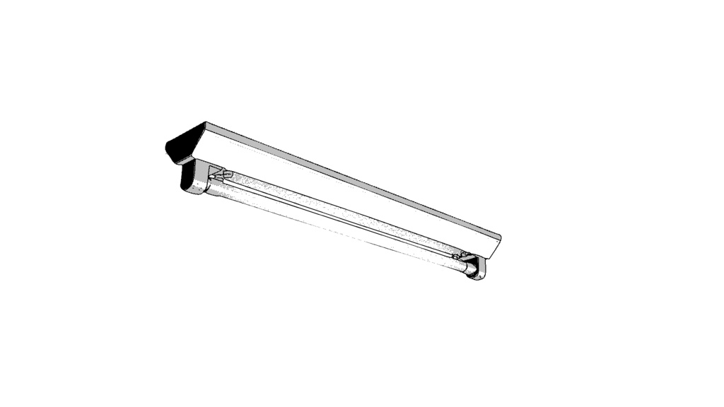 【3D素材_fbx】蛍光灯