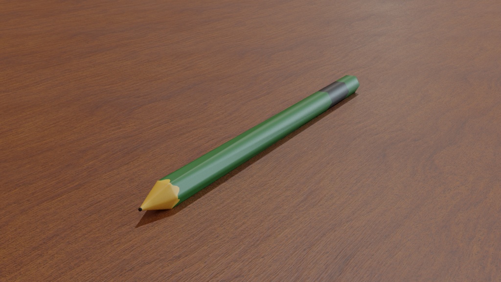 【3D素材_fbx】鉛筆
