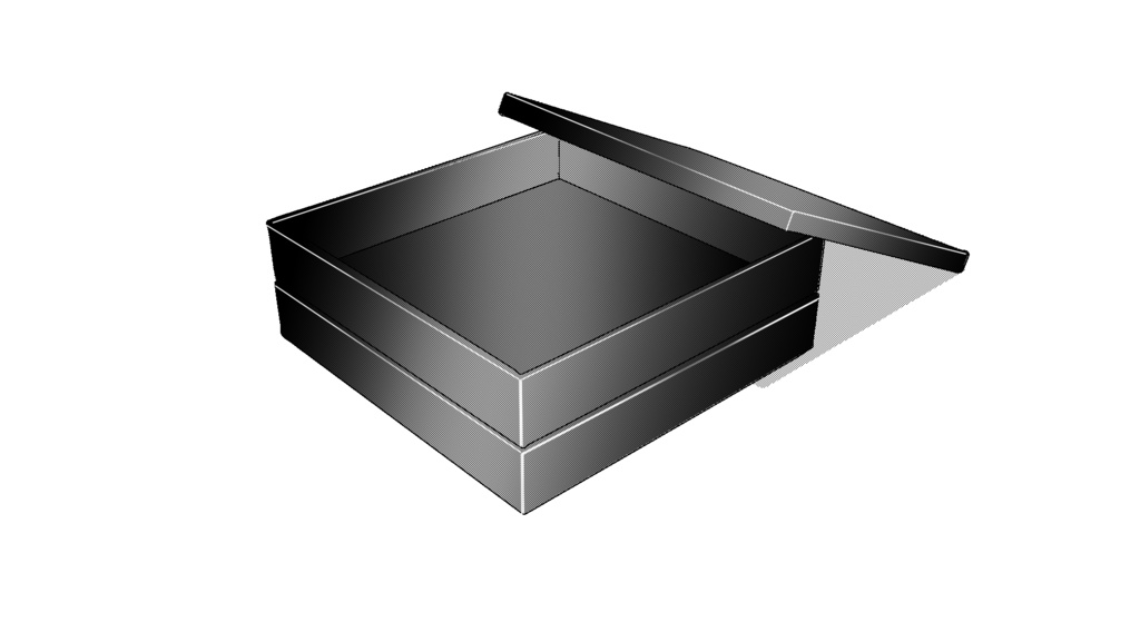 【3D素材_fbx】おせち箱