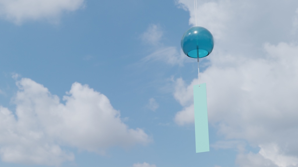 【3D素材_fbx】風鈴