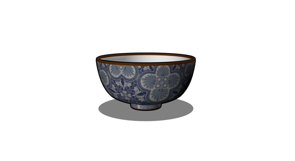 【3D素材_fbx】お茶碗