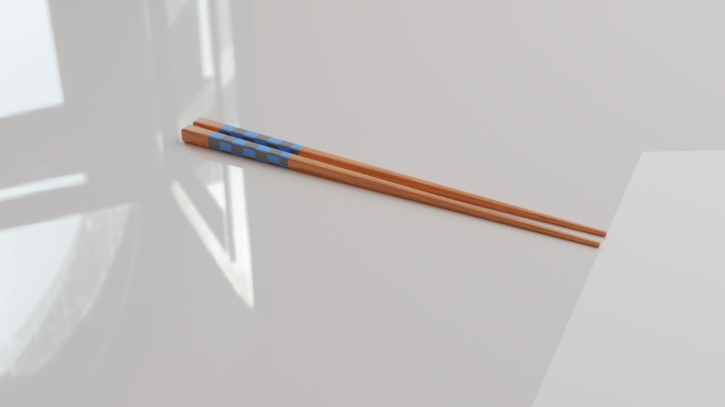 【3D素材_fbx】お箸(和風)