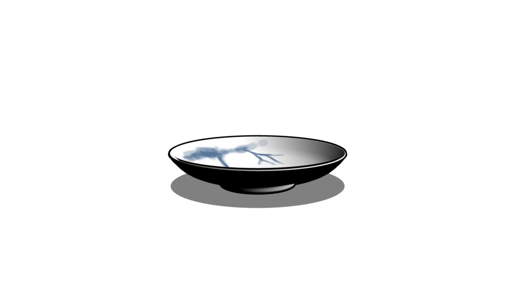 【3D素材_fbx】小皿(和風)