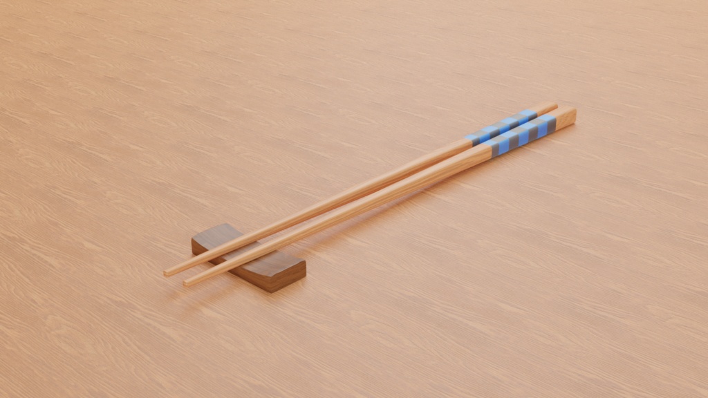 【3D素材_fbx】箸置き