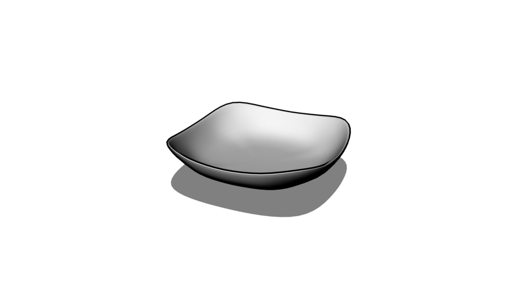 【3D素材_fbx】お皿