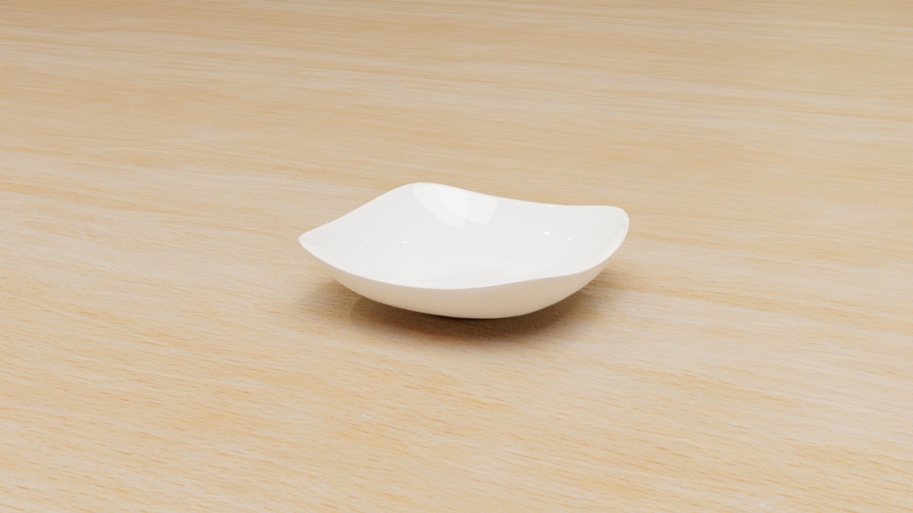 【3D素材_fbx】お皿