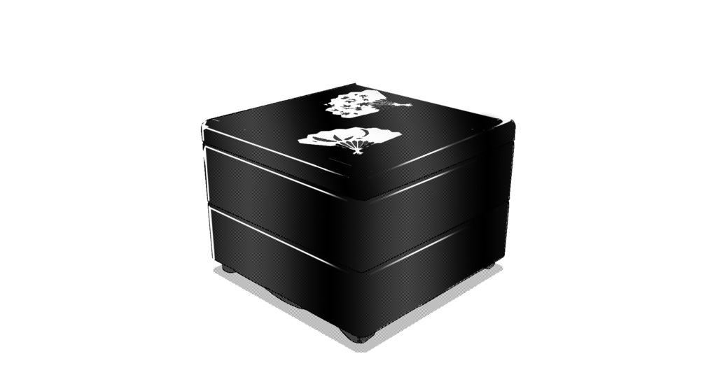 【3D素材_fbx】重箱
