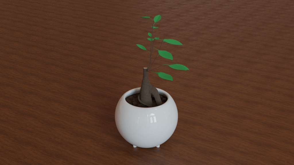 【3D素材_fbx】観葉植物(ガジュマル)