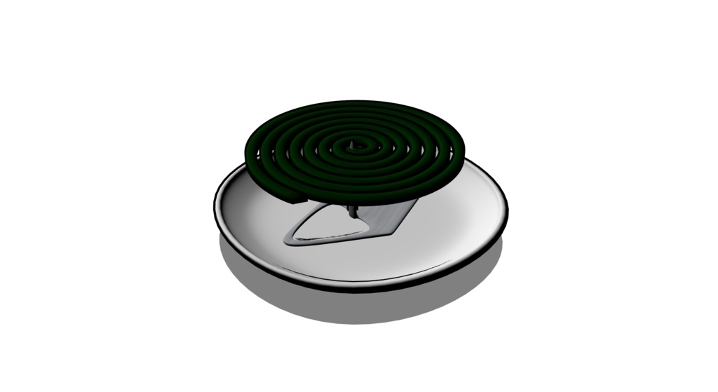 【3D素材_fbx】蚊取り線香