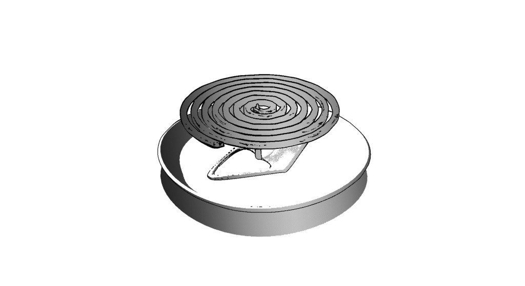 【3D素材_fbx】蚊取り線香