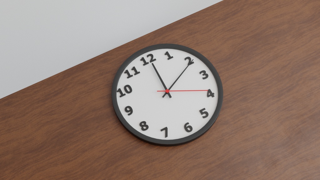 【3D素材_fbx】時計
