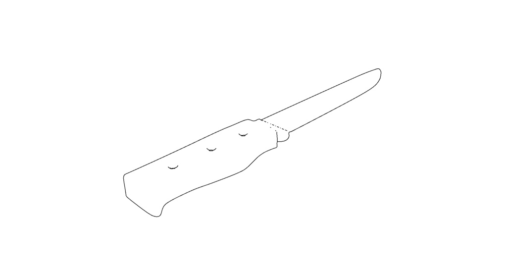 【3D素材_fbx】ナイフ