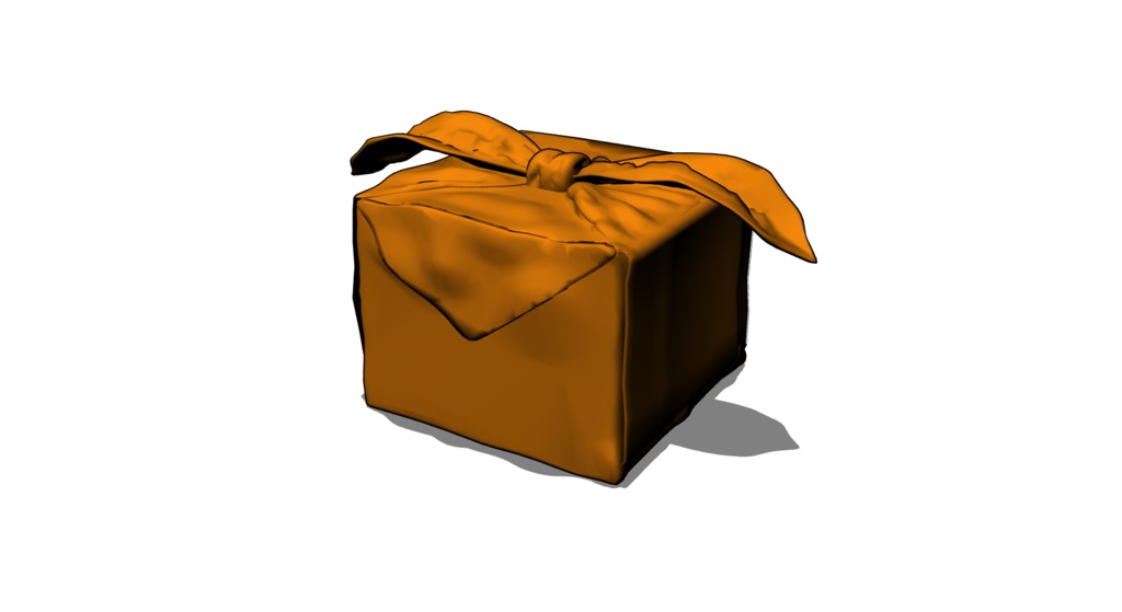 【3D素材_fbx】巾着袋