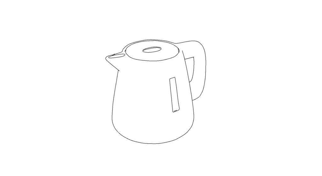 【3D素材_fbx】ケトル