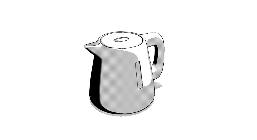 【3D素材_fbx】ケトル