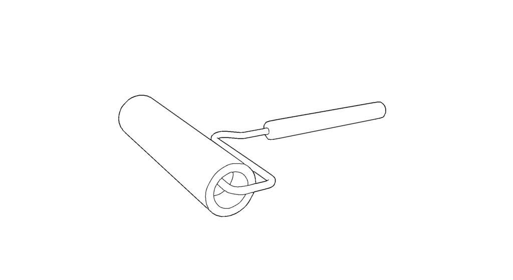 【3D素材_fbx】粘着ローラー