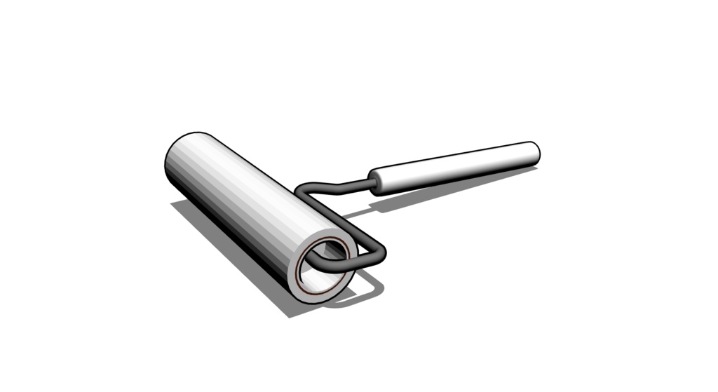 【3D素材_fbx】粘着ローラー