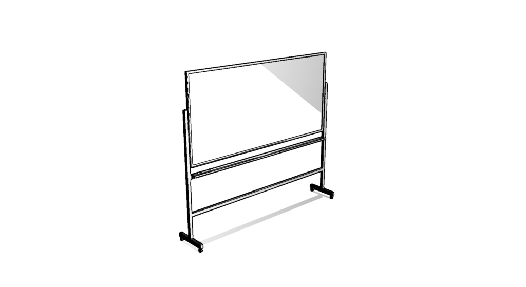 【3D素材_fbx】ホワイトボード