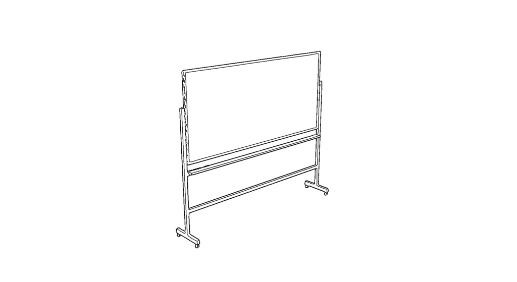 【3D素材_fbx】ホワイトボード