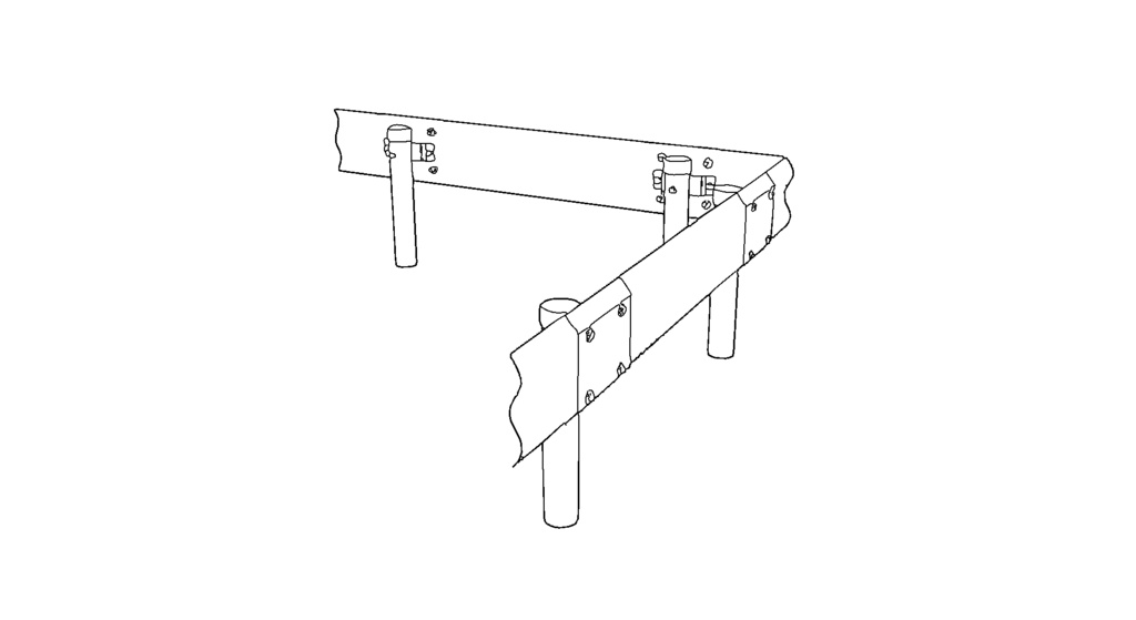 【3D素材_fbx】ガードレール