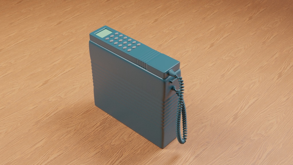 【3D素材_fbx】ショルダーフォン