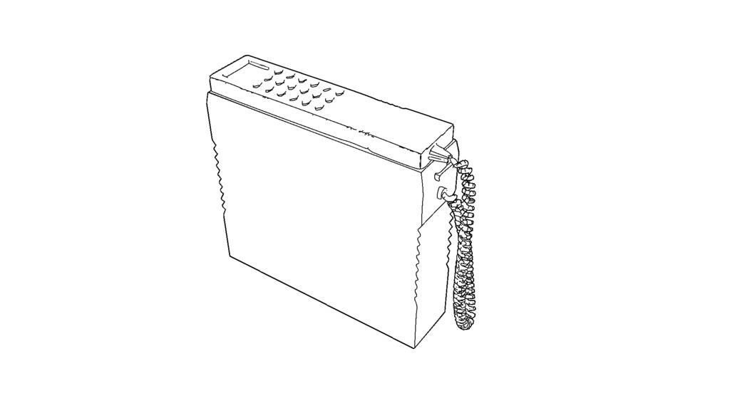 【3D素材_fbx】ショルダーフォン