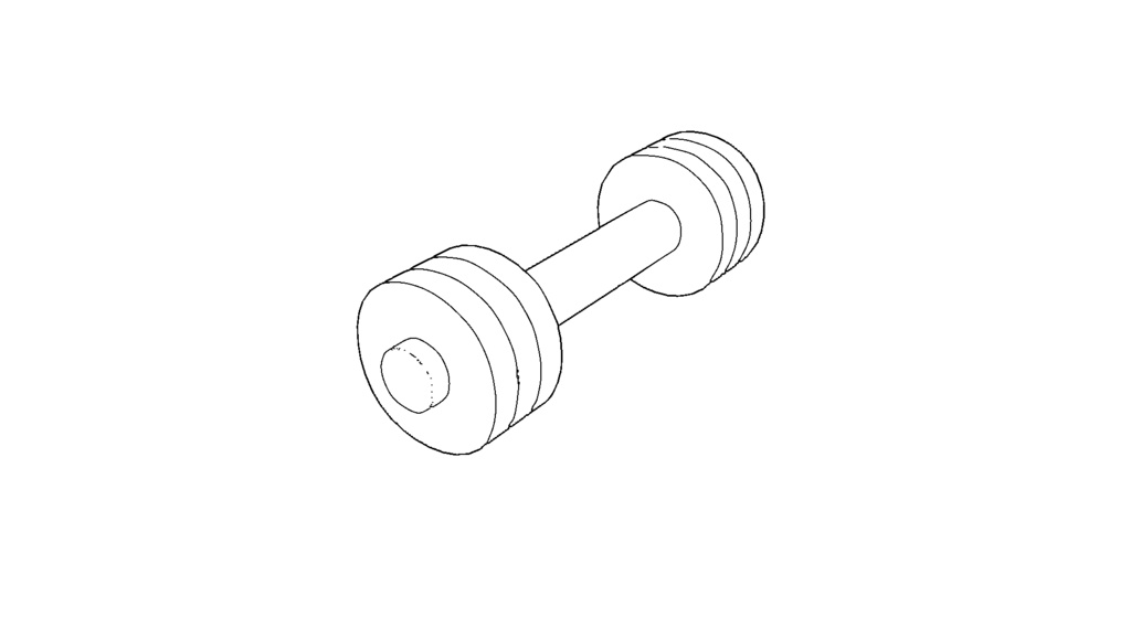 【3D素材_fbx】ダンベル