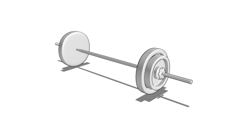 【3D素材_fbx】ダンベル