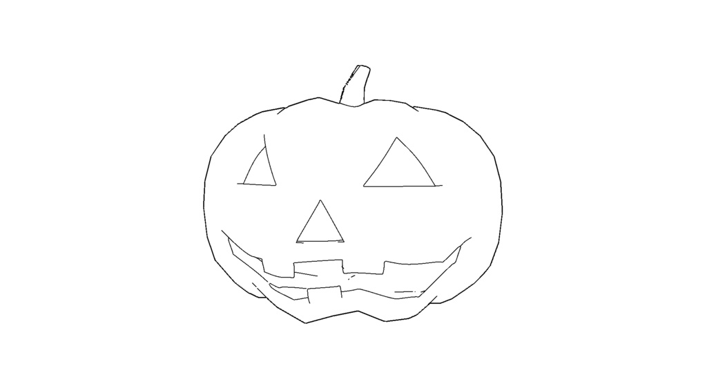 【3D素材_fbx】ジャック・オー・ランタン