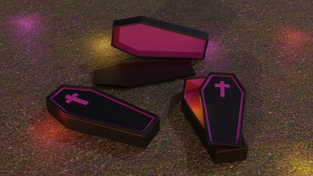 【3D素材_fbx】棺桶
