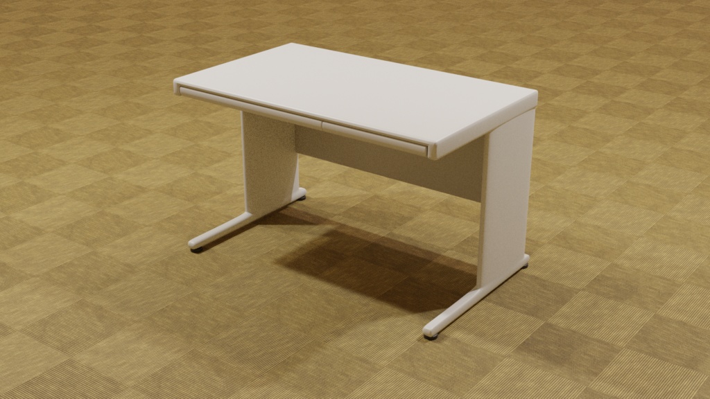 【3D素材_fbx】オフィスデスク