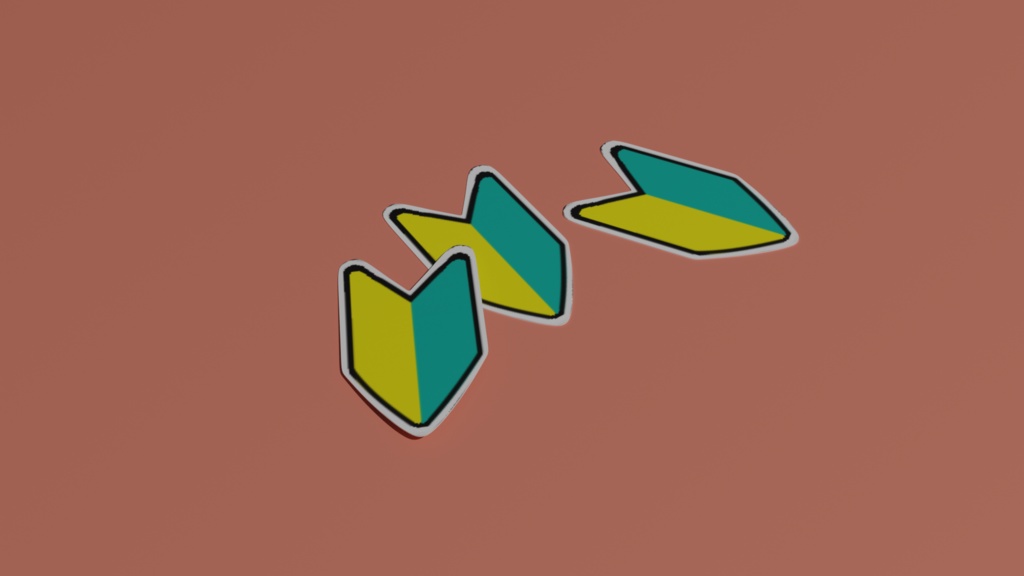 【3D素材_fbx】初心者マーク