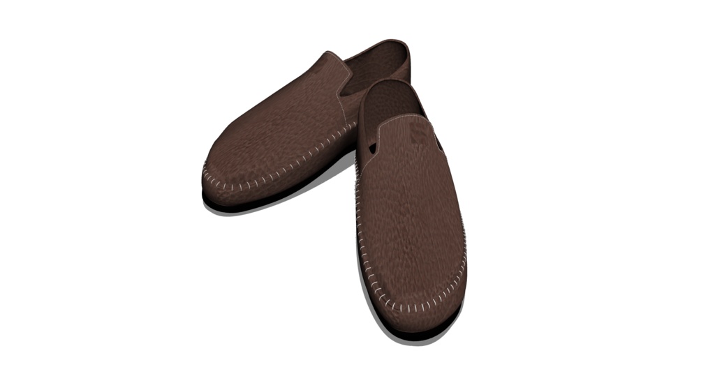 【3D素材_fbx】革靴