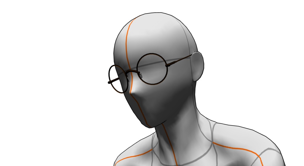 【3D素材_fbx】メガネ