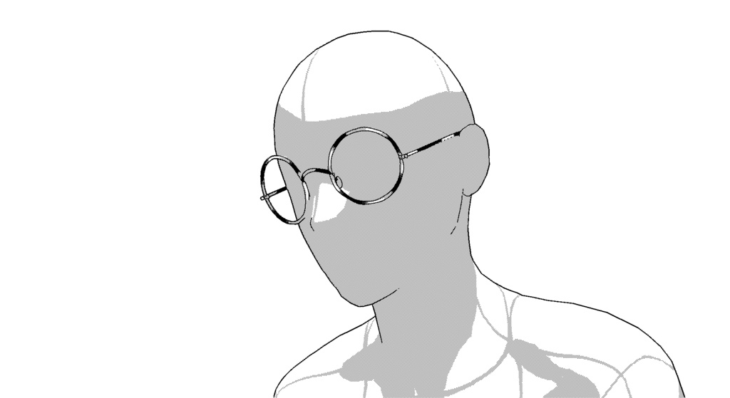 【3D素材_fbx】メガネ