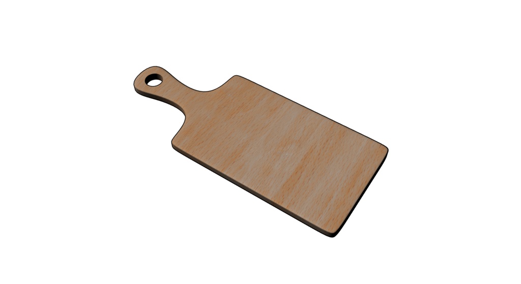 【3D素材_fbx】まな板