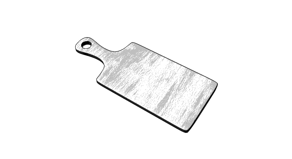 【3D素材_fbx】まな板