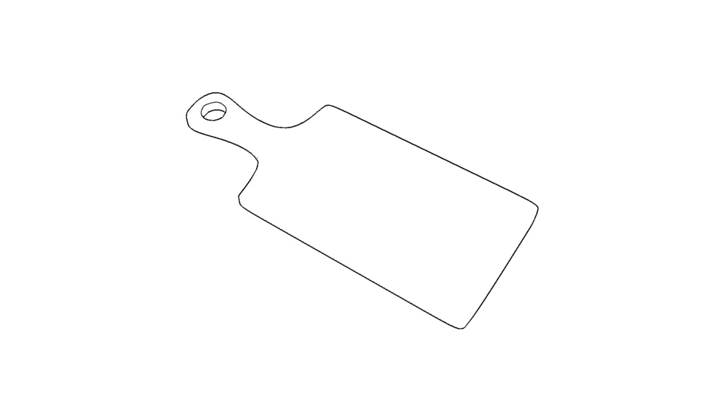 【3D素材_fbx】まな板