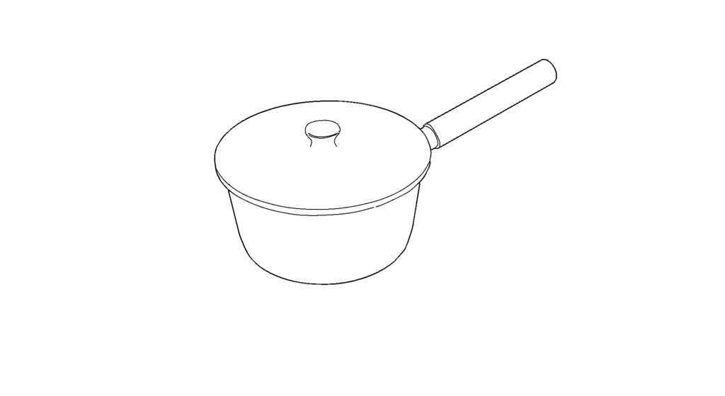 【3D素材_fbx】お鍋