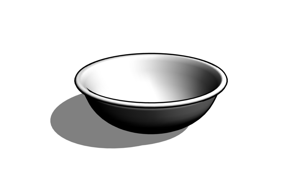 【3D素材_fbx】ボウル